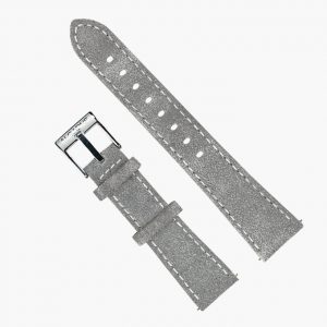 Gray Nubuck Leather Strap