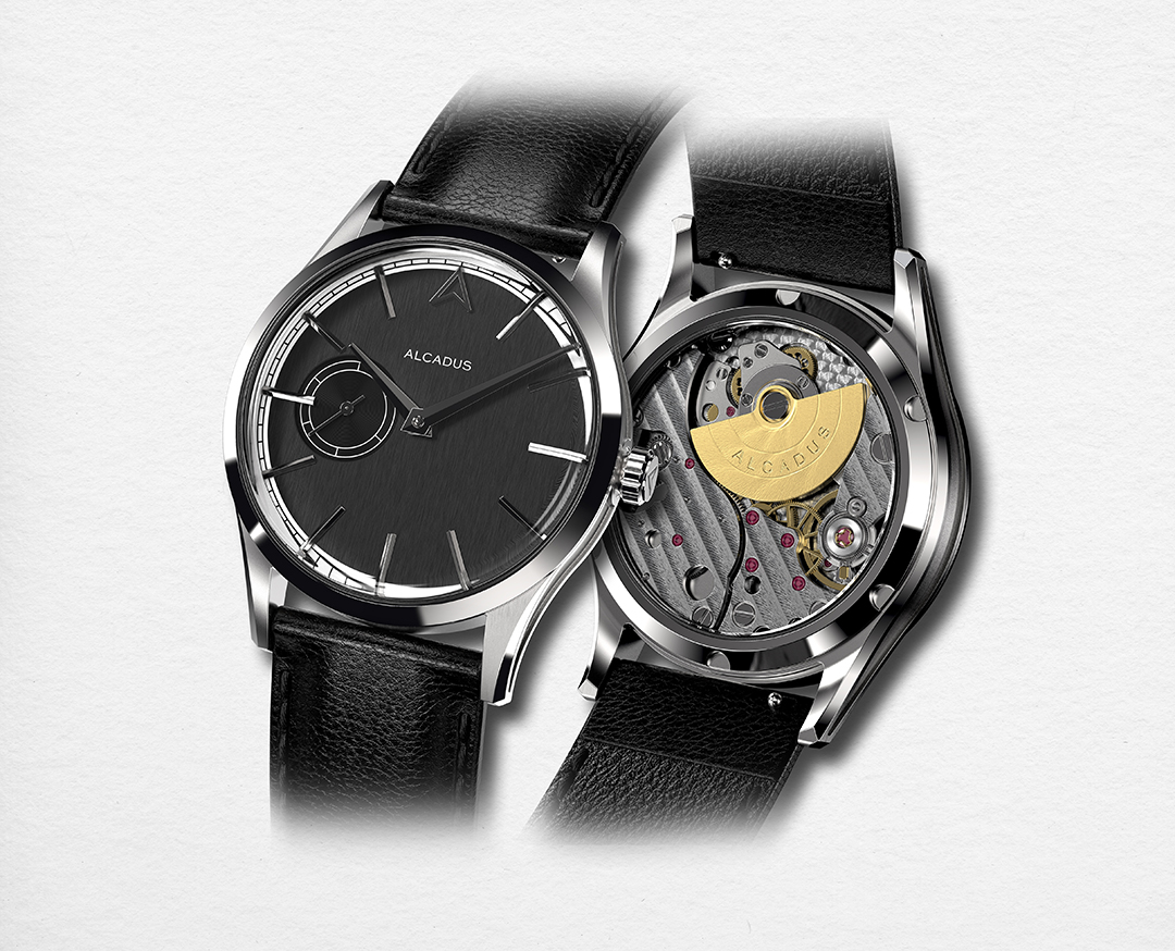 black dial black strap 1080